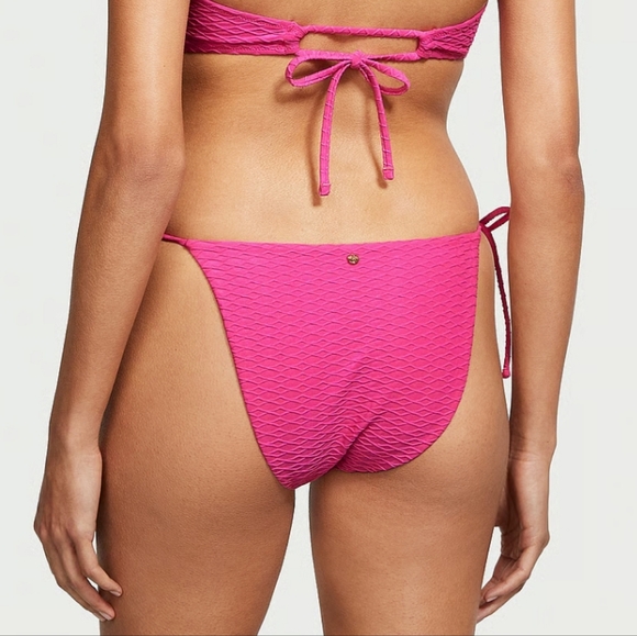 Victoria's Secret Mix & Match Twist Side Tie Cheeky Bikini Bottoms Sz Medium - Picture 3 of 7